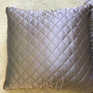 Two UO brand new purple/gray silk bed pillows